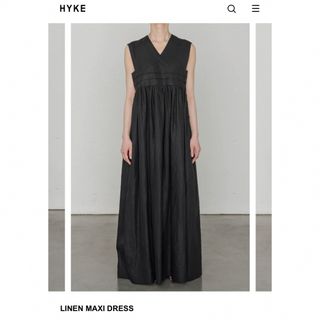 ハイク(HYKE)の新品未使用　24SS HYKE  ハイク  LINEN MAXI DRESS (ロングワンピース/マキシワンピース)