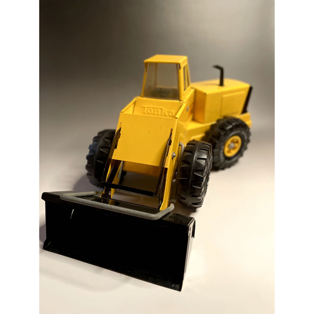 ナチュラルネイビー 希少!ヴィンテージ ☆Tonka☆ブルドーザー☆重機