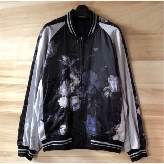 ネイビーシー 18ss Lad musician サテンリバーシブルブルゾン ブルー