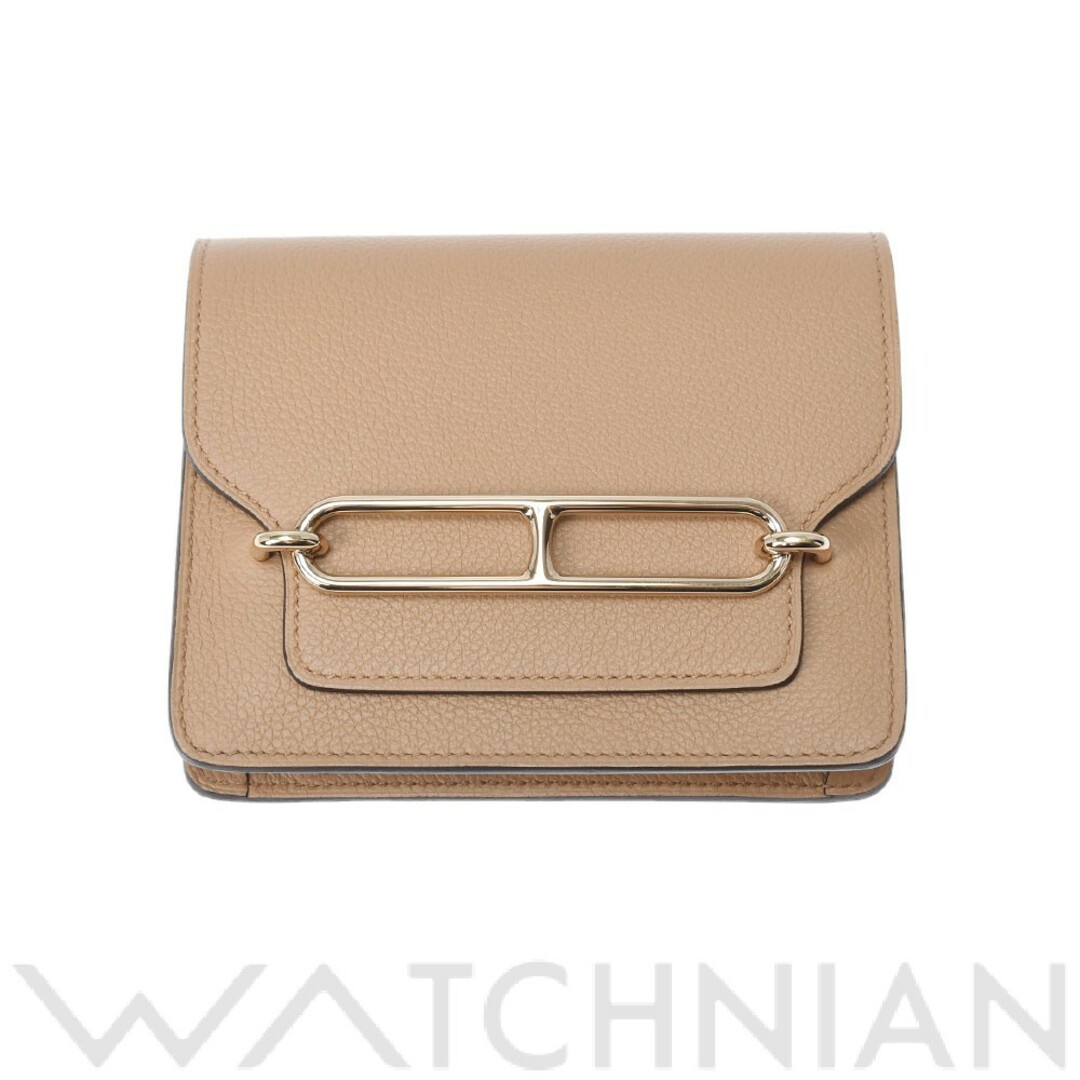 新品 エルメス HERMES レディース 二つ折り財布 チャイ/ライム