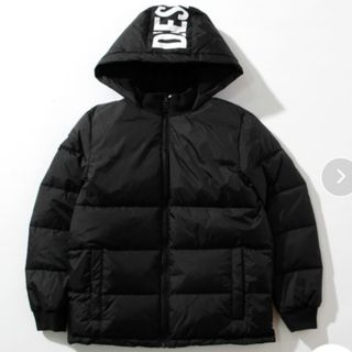 ディーゼル(DIESEL)のディーゼルキッズジュニア160黒フーディーパディングジャケット38500円(ジャケット/上着)