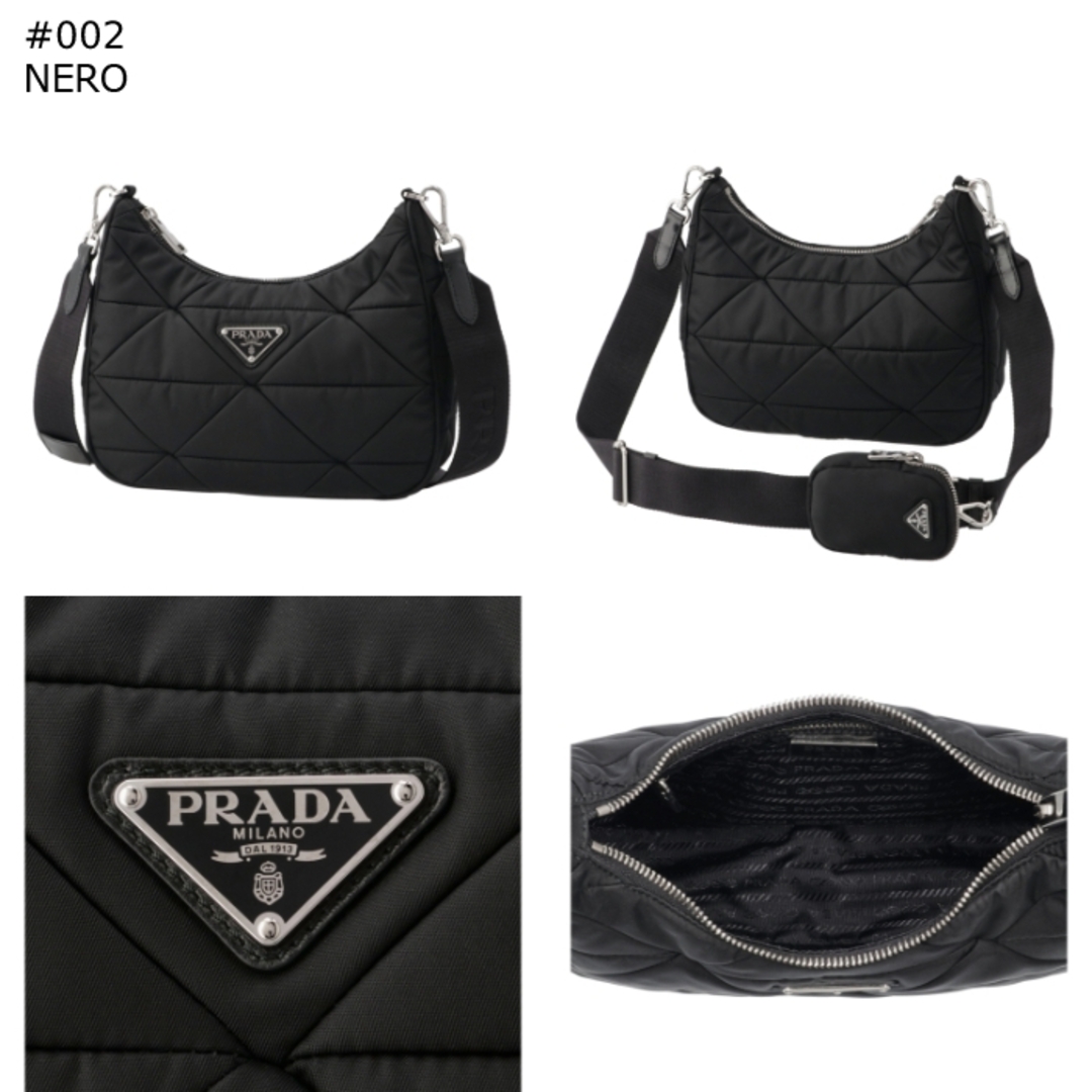 PRADA(プラダ)のプラダ PRADA ショルダーバッグ トライアングルロゴ Re-Nylon パデッド クロスボディ 1BC151B9O RDJN  レディースのバッグ(ハンドバッグ)の商品写真