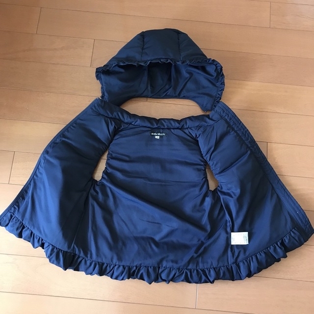 BeBe - 新品未使用 べべ 撥水 タフタ 裾 フリル ダウン ベスト 130