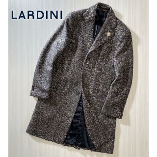 ラルディーニ(LARDINI)のH99★美品★極上モヘヤアルパカブレンド ポロコート ラルディーニ ヘリンボーン(チェスターコート)