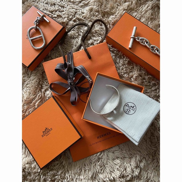 超ポイントバック祭】 Hermes トゥアレグ バングル シルバー レア 正規