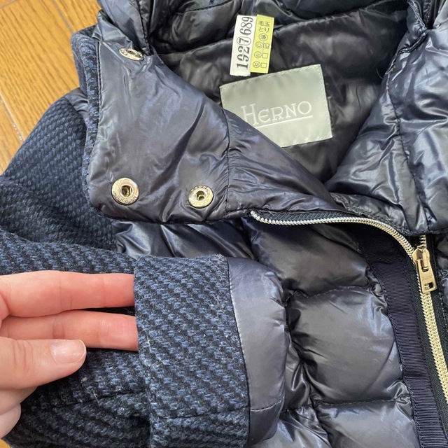 HERNO kids 4Aサイズ ツイードコンビダウン