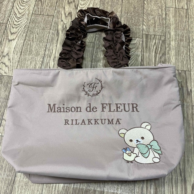 Maison de FLEUR(メゾンドフルール)の【完売】メゾンドフルール リラックマフリルハンドルトートバッグ エンタメ/ホビーのエンタメ その他(その他)の商品写真