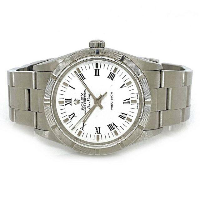 ロレックス 腕時計 エアキング シルバー ホワイト