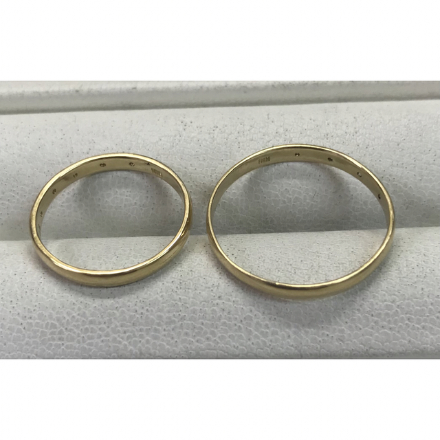 ✨ペアで59,800円✨K18イエローゴールド/ダイヤモンド5P・ペアリング