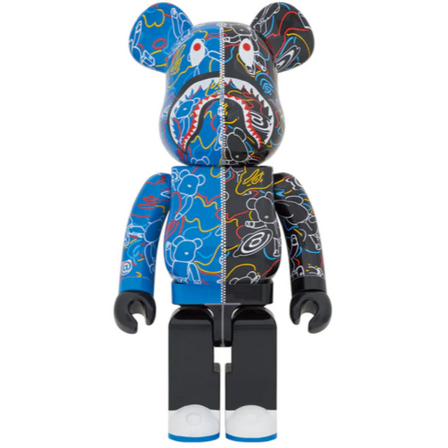 BAPE(R) BE@RBRICK LINE CAMO SHARK 1000％ エンタメ/ホビーのフィギュア(その他)の商品写真