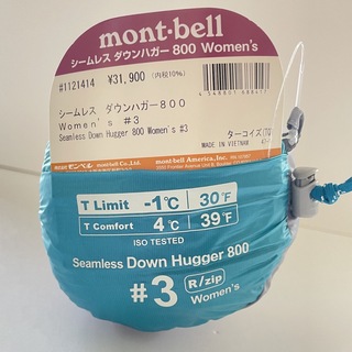 モンベル(mont bell)のモンベル　シームレス ダウンハガー800 Women's #3女性用(寝袋/寝具)