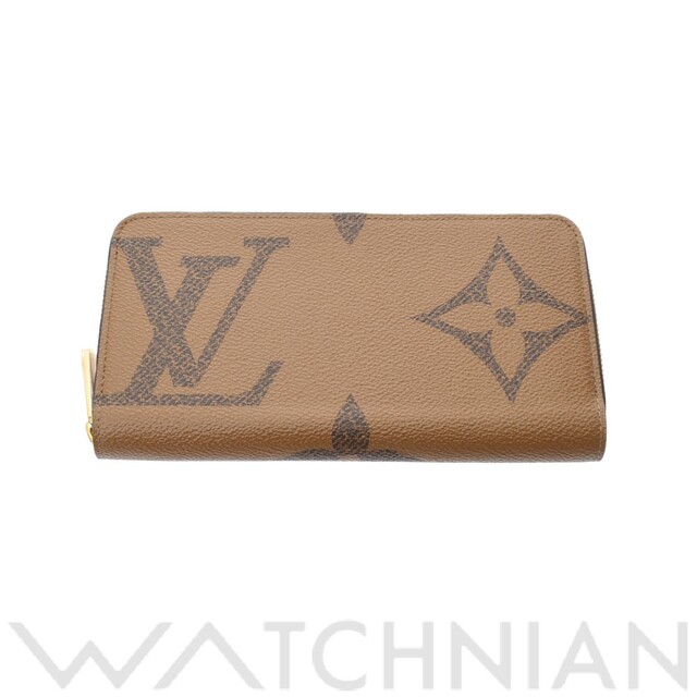 未使用品 ルイ ヴィトン LOUIS VUITTON M69353 RFIDタグ(ICチップ)  ユニセックス 長財布 キャメル系 モノグラム・ジャイアント・リバース・キャンバス