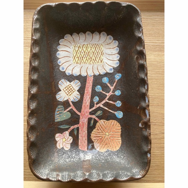 お気に入り 鹿児島睦さん Makoto 手描き皿 Kagoshima 食器