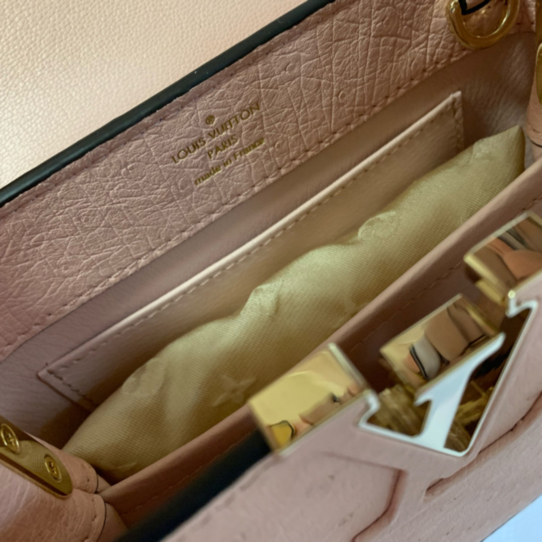 LOUIS VUITTON - オーストリッチ カプシーヌミニの通販 by る's LOUIS VUITTON - オーストリッチ カプシーヌミニの通販 by る's