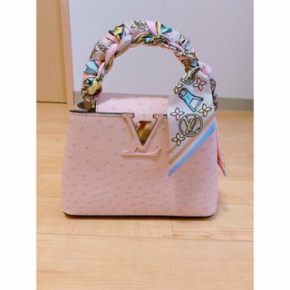 ルイヴィトン(LOUIS VUITTON)のオーストリッチ　カプシーヌミニ(ハンドバッグ)