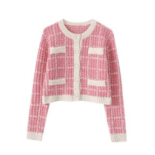 sheller】オリジナルツイードカーディガン トップス トップス gscap.com.br