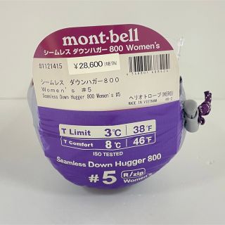 モンベル(mont bell)のモンベル　シームレス ダウンハガー800 Women's #5女性用(寝袋/寝具)