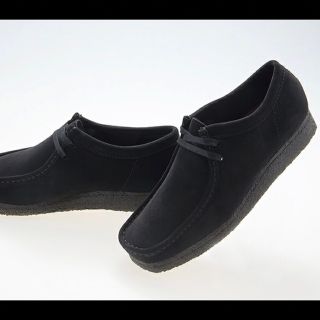 クラークス(Clarks)のCLARKS WALLABEE クラークス ワラビー ブラック スエード(スリッポン/モカシン)