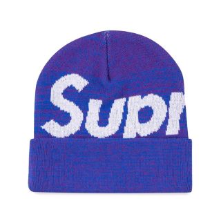 シュプリーム(Supreme)のSupreme ニット帽　ロゴ ビーニー(ニット帽/ビーニー)