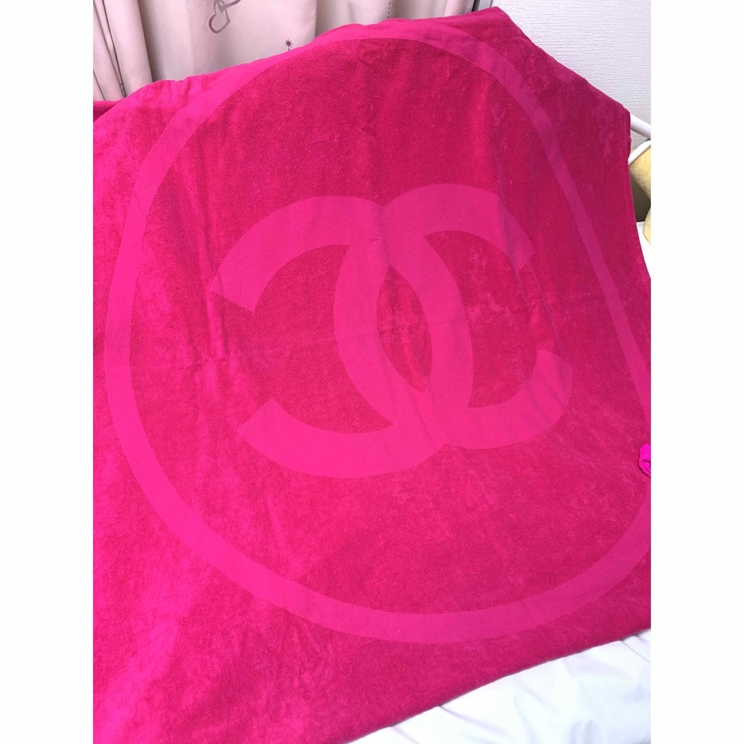 新品未使用 シャネル CHANEL ビーチタオル ブランケット ビッグココ