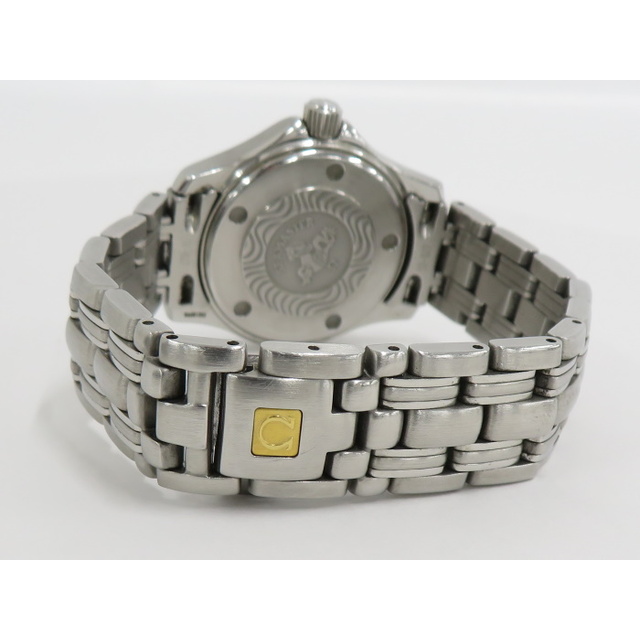 OMEGA シーマスター クオーツ レディース 腕時計 ネイビー文字盤