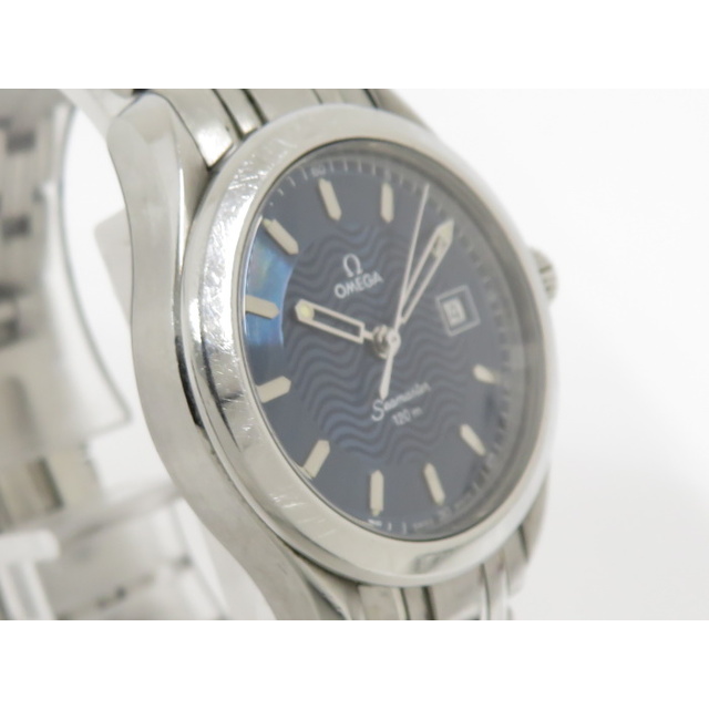 OMEGA シーマスター クオーツ レディース 腕時計 ネイビー文字盤