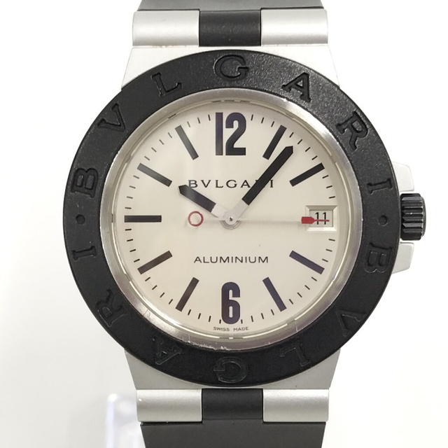 BVLGARI アルミニウム メンズ 腕時計 自動巻 アボリー文字盤 AL38A
