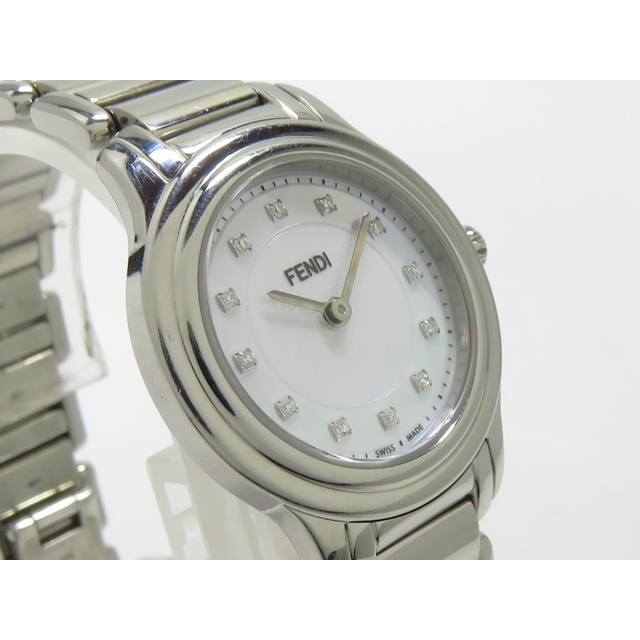 腕時計フェンディ 腕時計 ホワイト シルバー 美品 レディース SS  クオーツ