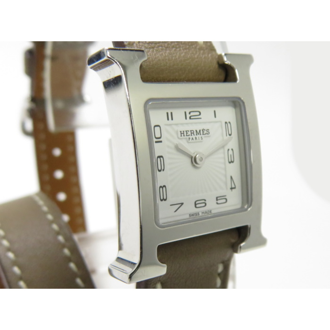 Hermes(エルメス)のHERMES Hウォッチ ミニ ドゥブルトゥール レディース腕時計 クォーツ レディースのファッション小物(ベルト)の商品写真