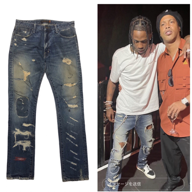 UNDERCOVER - GT3-RS様専用 UNDERCOVER Travis Scott着 デニムの UNDERCOVER - GT3-RS様専用 UNDERCOVER Travis Scott着 デニムの