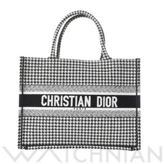 ディオール(Dior)の中古 ディオール Dior M1296ZRPI_M081 ユニセックス トートバッグ ブラック/ホワイト(トートバッグ)