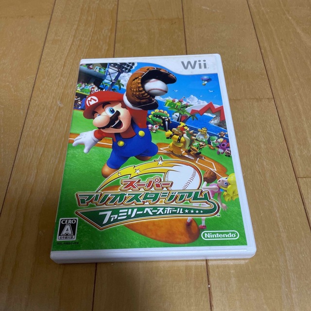 Wii(ウィー)のスーパーマリオスタジアムファミリーベースボール Wii エンタメ/ホビーのゲームソフト/ゲーム機本体(家庭用ゲームソフト)の商品写真