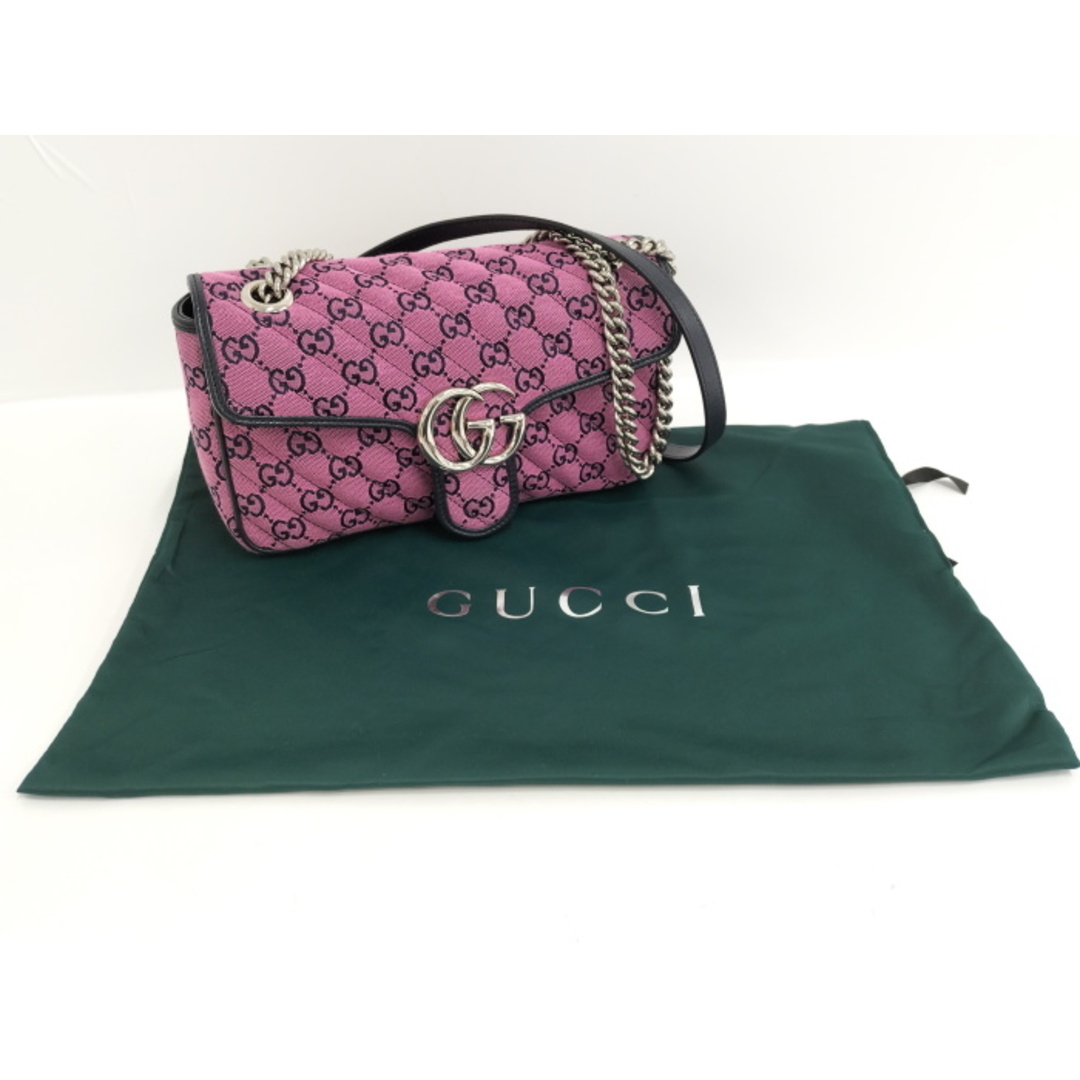 GUCCI ショルダーバッグ GGマーモント ピンク 443497