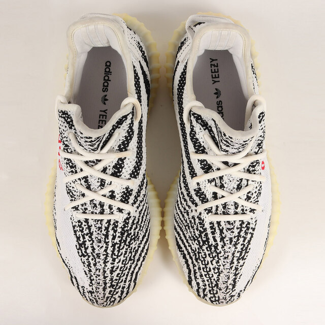 adidas アディダス YEEZY BOOST 350 V2 ZEBRA CP9654 201年製 イージーブースト 350 ゼブラ ホワイト コアブラック 白黒 サイズ：US9 27.0cm スニーカー コラボ【メンズ】