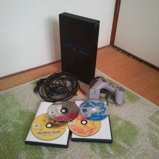 ソニー(SONY)のSONY プレイステーション2+ソフト5本(家庭用ゲーム機本体)