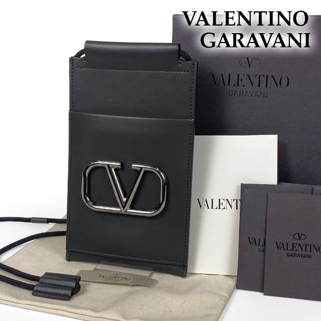 valentino garavani - ★極美品★ヴァレンティノガラヴァーニ スマホショルダー ロゴ金具 ミニショルダー