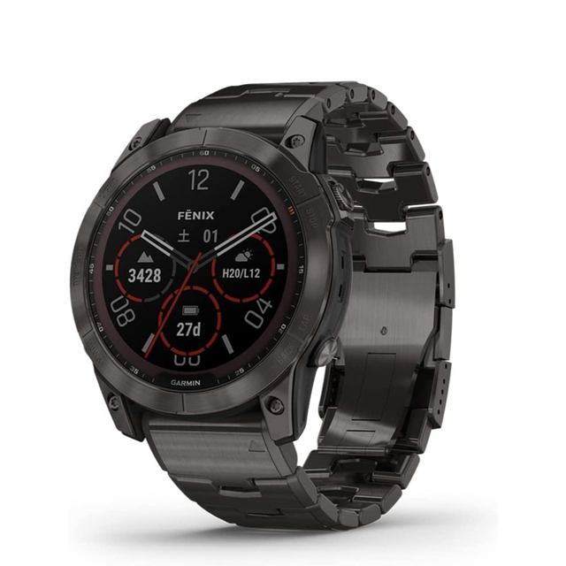 配送員設置 新品　ガーミン　fenix - GARMIN 7X Power Dual Sapphire 腕時計(デジタル)