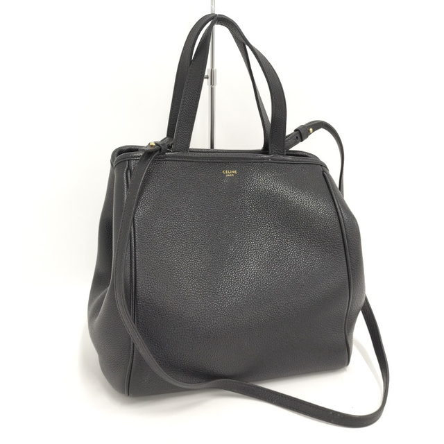 【美品】セリーヌ CELINE スモール フォールドカバ　2WAY バッグ　黒