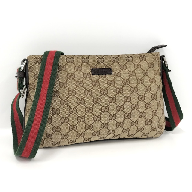 Gucci - GUCCI ショルダーバッグ GGキャンバス シェリーライン ...