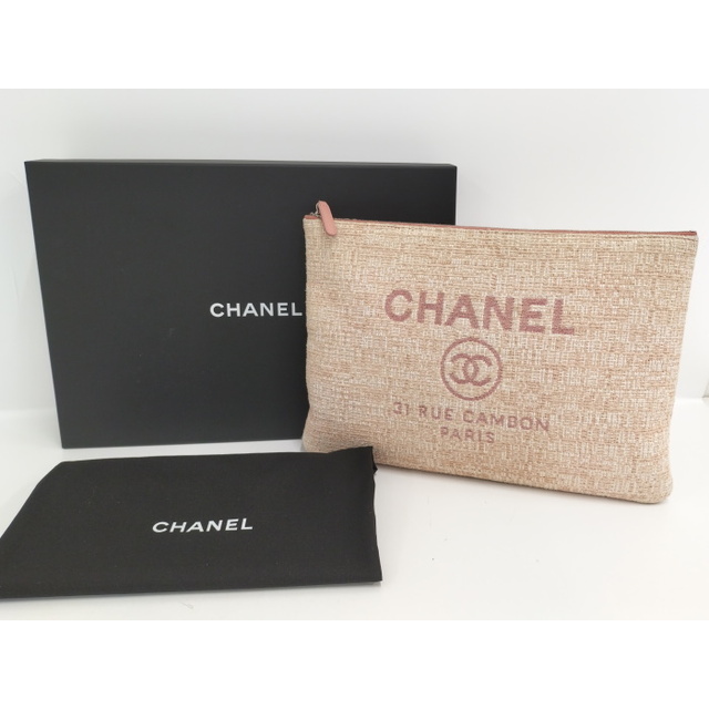 CHANEL ドーヴィル ツイード ポーチ