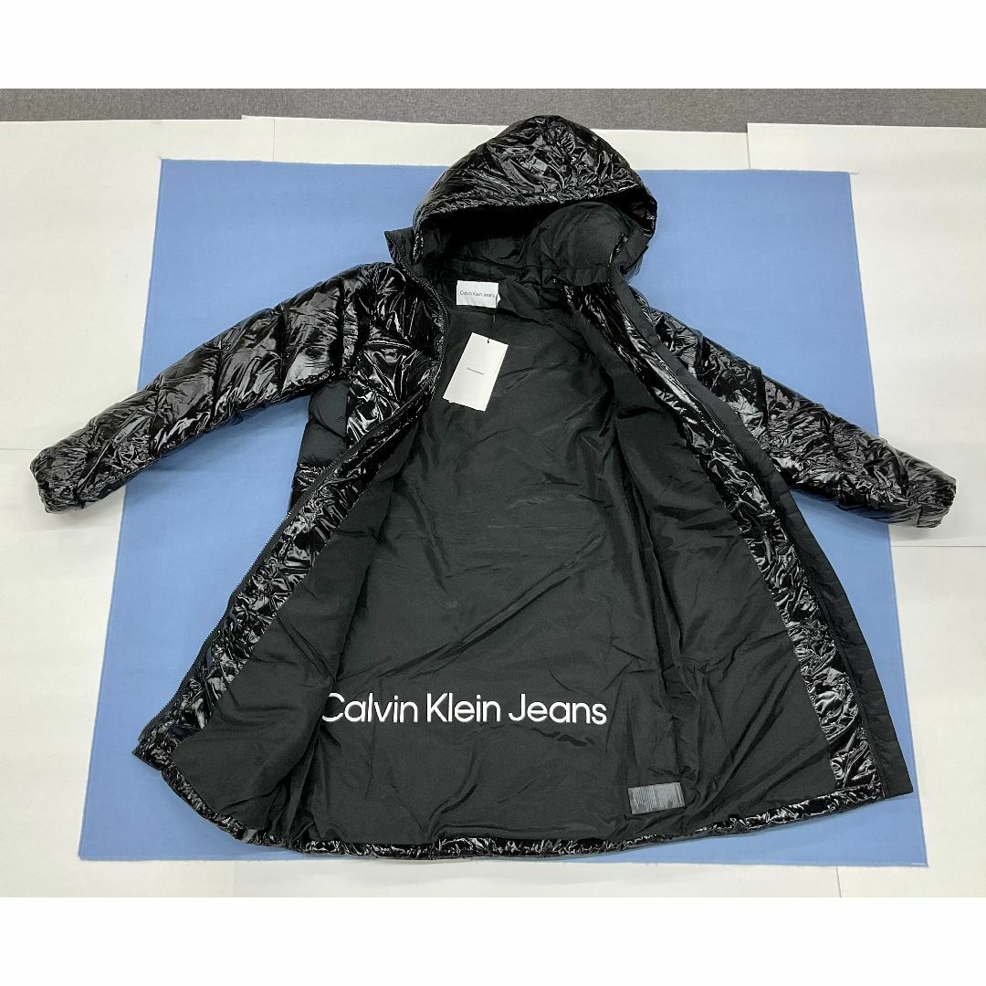 Calvin Klein(カルバンクライン)のカルバン クライン ジーンズ　パデッドコート 02A22　サイズXS　ブラック レディースのジャケット/アウター(ナイロンジャケット)の商品写真