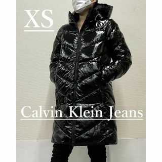 カルバンクライン(Calvin Klein)のカルバン クライン ジーンズ　パデッドコート 02A22　サイズXS　ブラック(ナイロンジャケット)