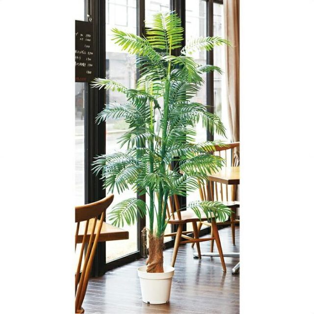 F0038 フェイクグリーン 人工観葉植物 アレカヤシ 人工樹木 高さ180cm