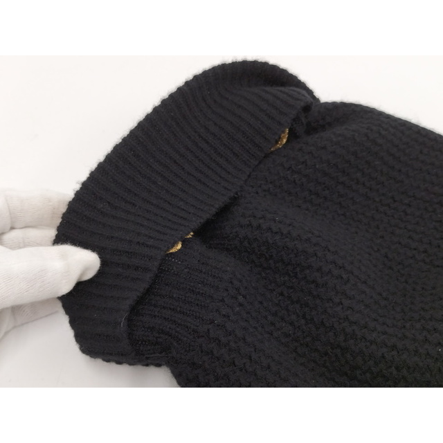 CHANEL - CHANEL ニットキャップ スパンコールロゴ カシミア CHANEL - CHANEL ニットキャップ スパンコールロゴ カシミア