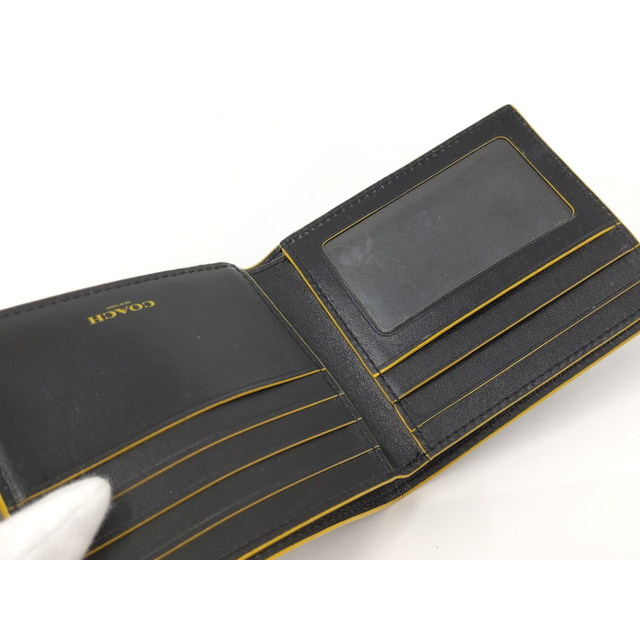 COACH(コーチ)のコーチ 二つ折り財布 レザー ブラック F88135 メンズのファッション小物(長財布)の商品写真