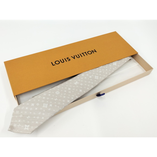 LOUIS VUITTON(ルイヴィトン)のLOUIS VUITTON クラヴァット モノグラムスターズ ネクタイ ベージュ メンズのファッション小物(ネクタイ)の商品写真