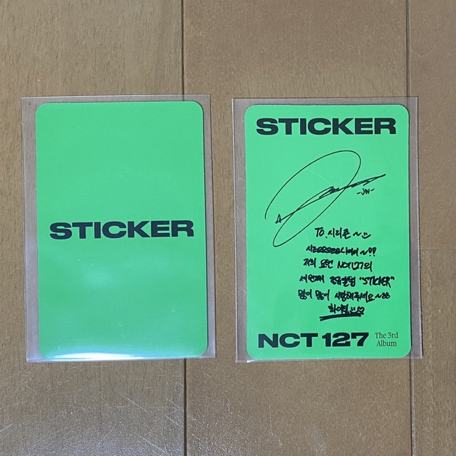 NCT 127 ジョンウ　Sticker トレカ セット エンタメ/ホビーのタレントグッズ(アイドルグッズ)の商品写真