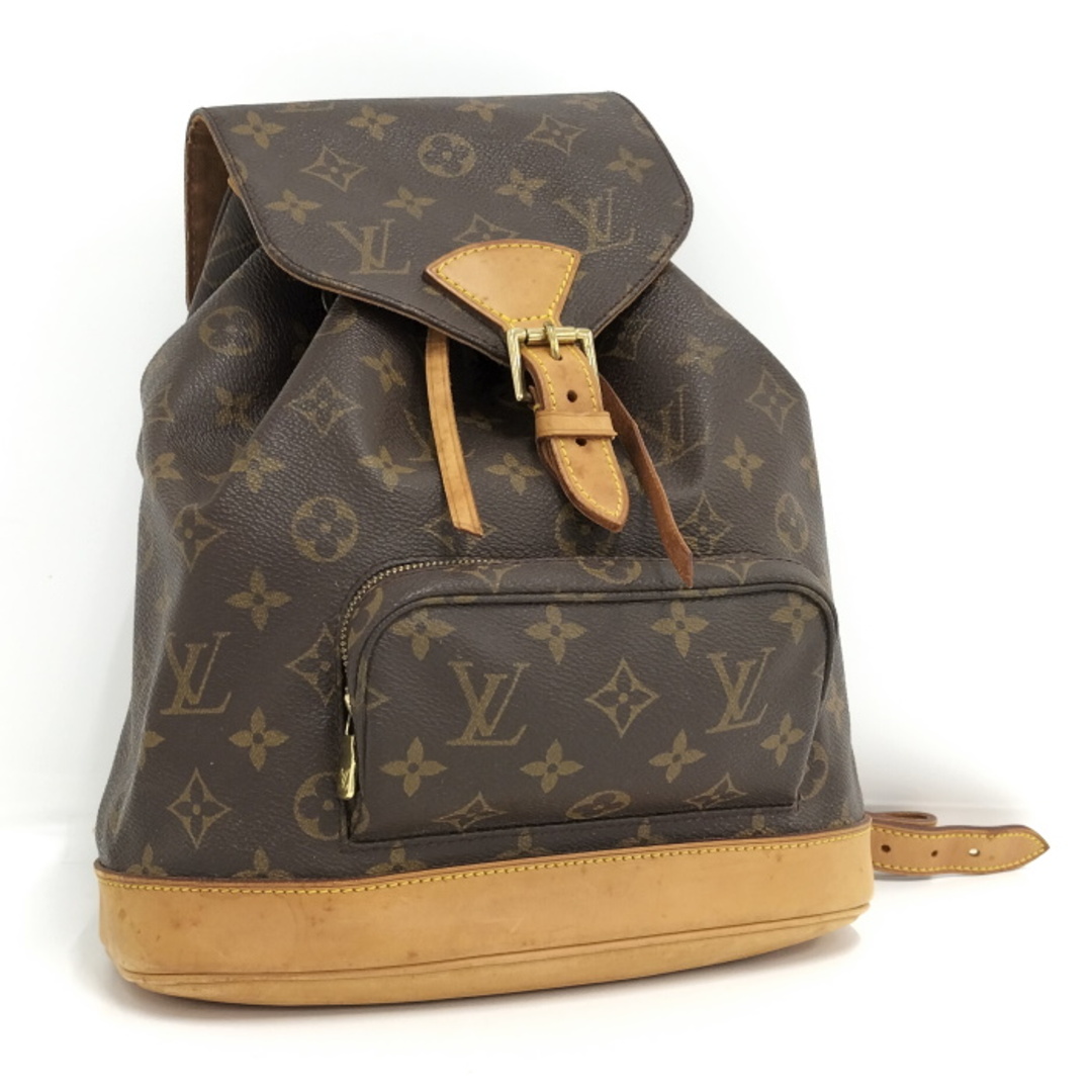 ファスナーポケット×1内側LOUIS VUITTON モンスリMM リュックサック モノグラム