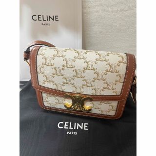 セリーヌ(celine)のセリーヌ♡ティーン トリオンフキャンバス  キャンバス & カーフスキン　美品(ショルダーバッグ)