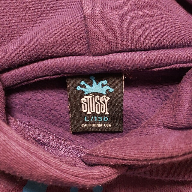 STUSSY - ステューシー紫色ワールドツアー限定キッズ水色 STUSSY - ステューシー紫色ワールドツアー限定キッズ水色
